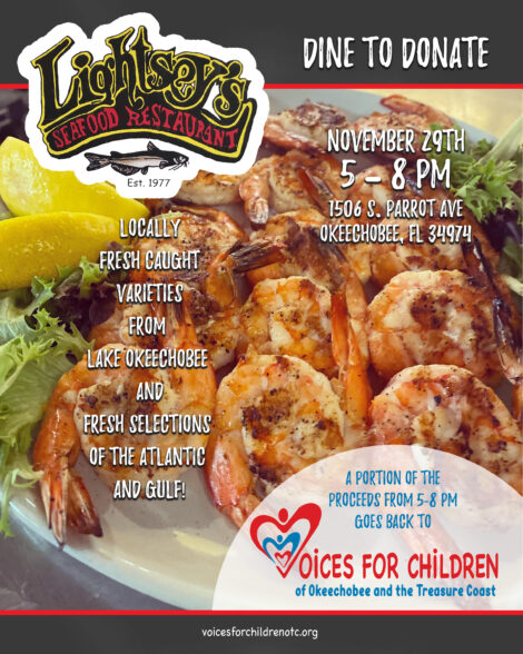 Dine to Donate Fundraiser for Voices for Children of Okeechobee and the Treasure Coast